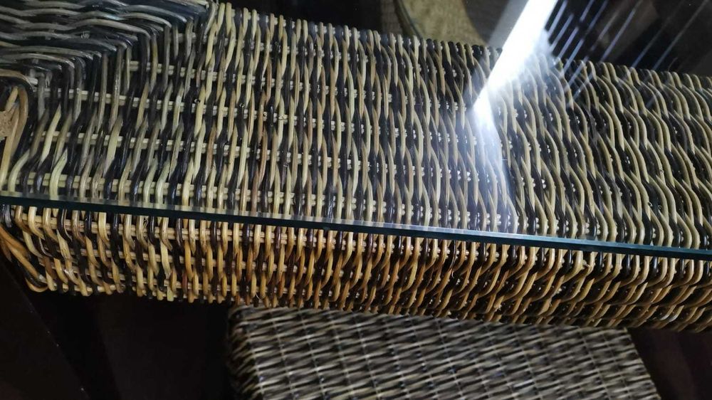 scaun dining ratan bambus lemn masiv terasa gradina