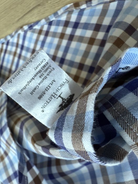 Camasa FYNCH HATTON Maneca Lunga Carouri Barbati | Marime XL