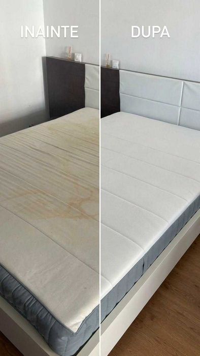 Curatare profesionala Saltele Canapele Fotolii Mochete Interior Detailing Scaune Auto la domiciliu - toate zonele din București si Ilfov