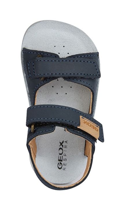 Sandale copii din piele nabuc Geox, mar. 27+Geaca impermeabila H&M