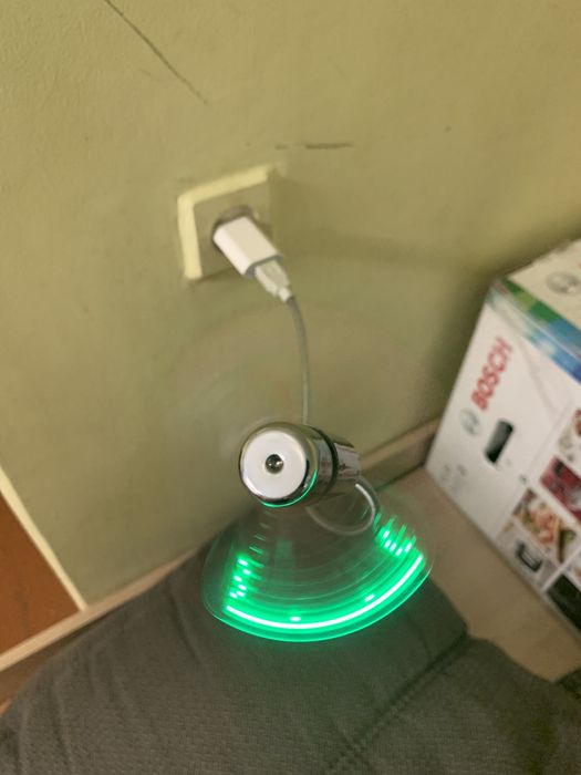 USB вентилятор с часами электронными