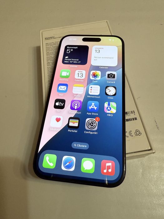 iPhone 15 Pro , 256 GB , Blue Titanium