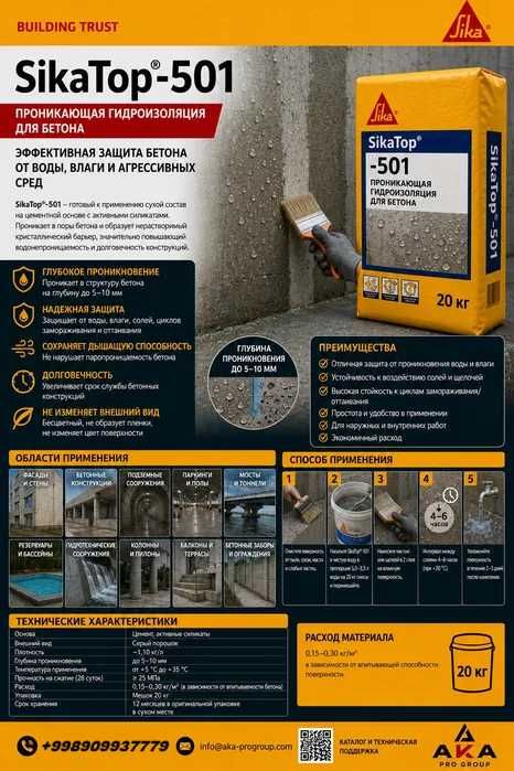 SikaTop 501 Seal (MasterSeal 501) 270,000 СУМ
