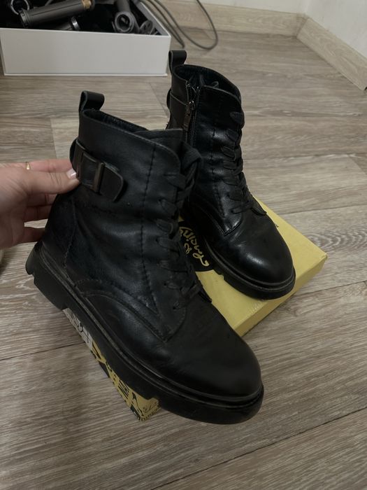 Кожаные ботинки 34 р