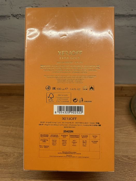 Xerjoff Ebra pura Gold 100ml parfum