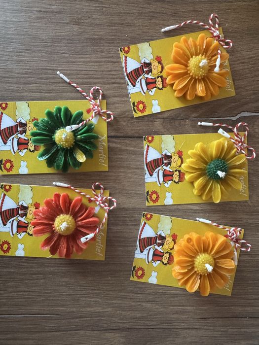 Martisoare parfumate din ceara de albine