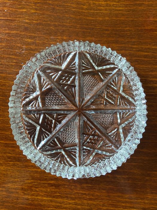 Винтидж Кристални чинийки за сладко/ 5 броя