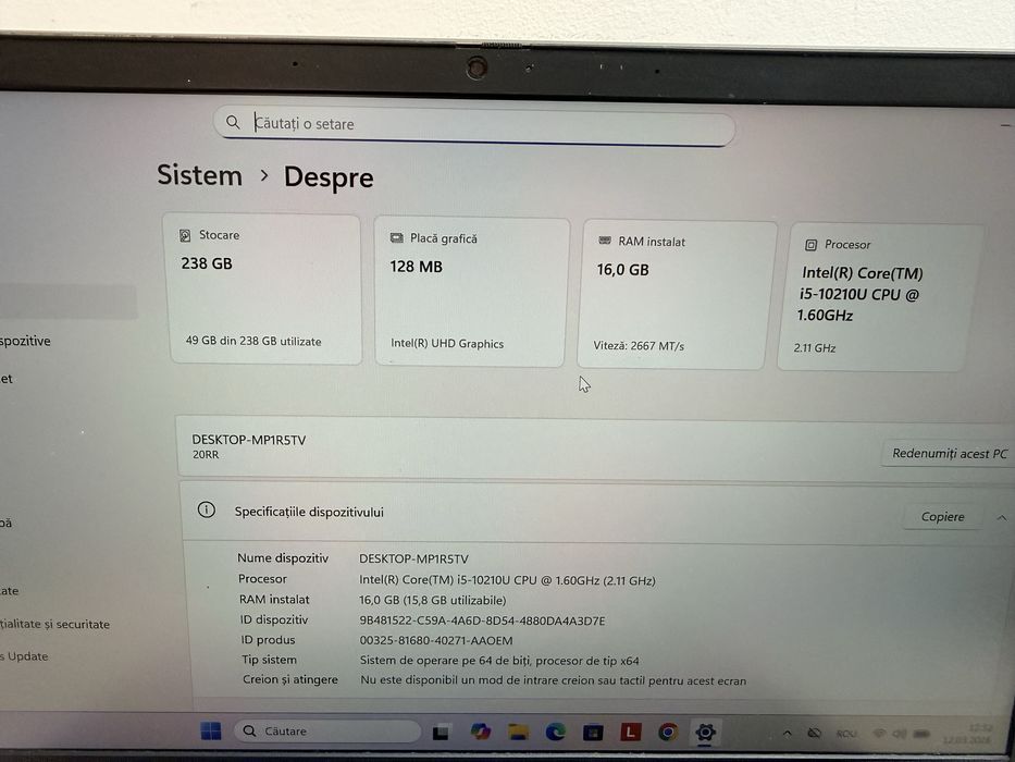 Lenovo Thinkbook 13s i5 / 16 Gb Ram/ Baterie 8 ore