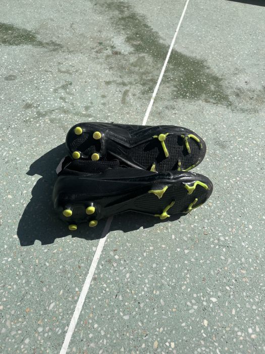 Nike mercurial air zoom черни бутонки с зелени бутони