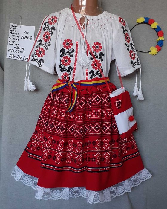 Costum popular pentru copii 5-6-7-8 ani