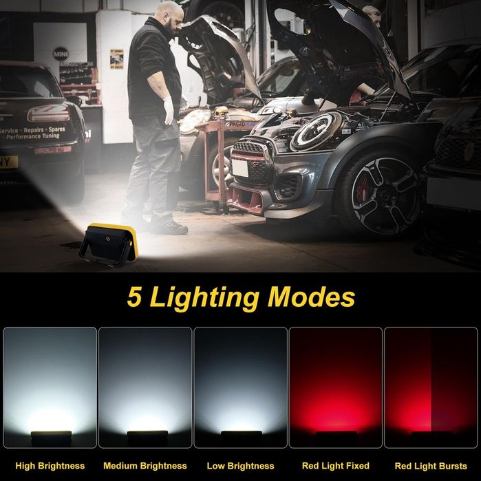 Reflectoare de lucru cu LED 2 buc Lampă de lucru reîncărcabilă prin US