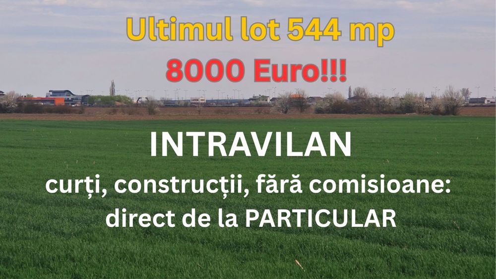 Acad. T. Aur, 544 mp. intravilan, pădurea aproape și cel mai bun preț