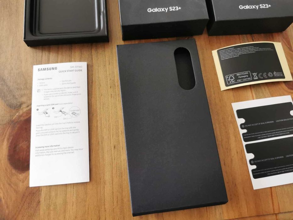 Ambalaj cutie goala + sigiliu Samsung Galaxy S21 S22 S23 Plus Ultra