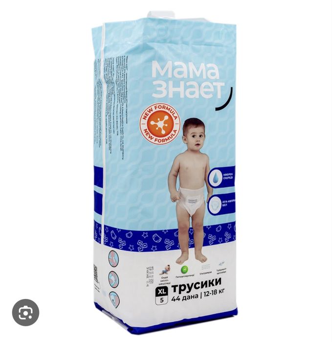 Продам памперс мама знает трусики 5-6 размер