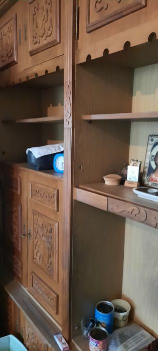Biblioteca lemn brad . Stare buna , 350 lei lei