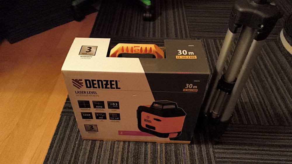 Лазерный уровень denzel