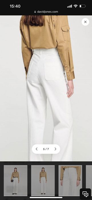 Дънки с висока талия Sandro