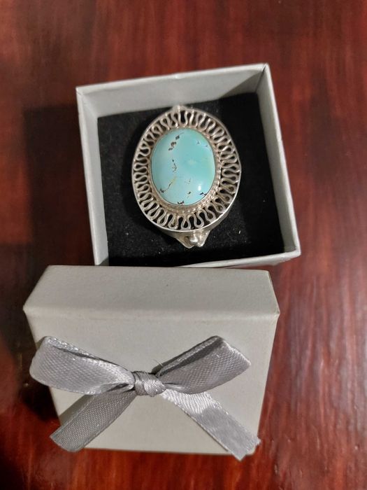 Кольцо винтаж. Бирюза, серебро. Перстень