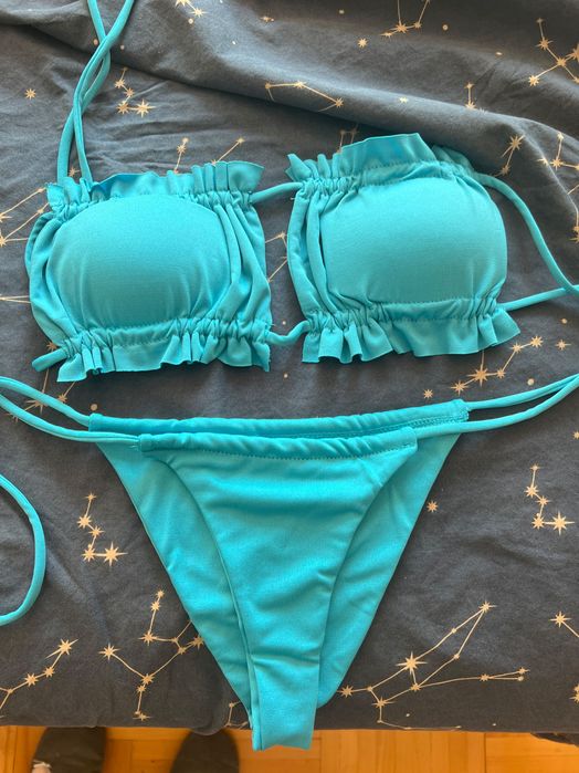 Дамски бански в син цвят