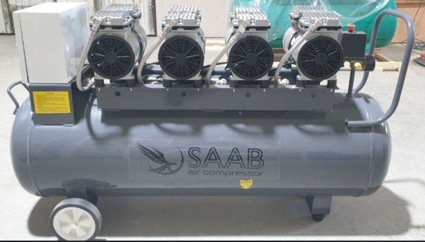 Безшумный воздушный компрессор saab kompressor tovushsiz 9L 24L 50L