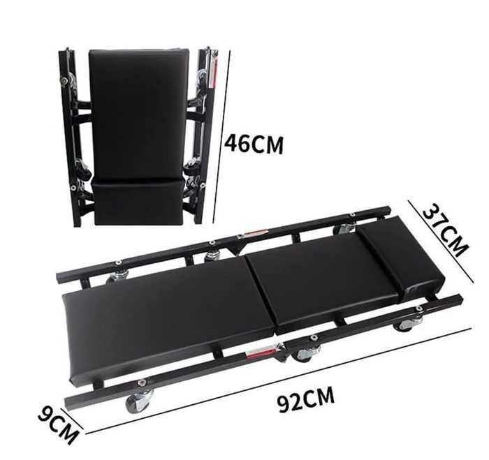 360 Градуса Сгъваема Сервизна Лежанка, 6 колелца, До 150 кг.
