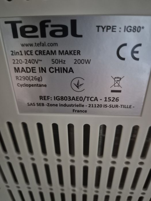 Машина за сладолед Tefal Freezi IG803AE0