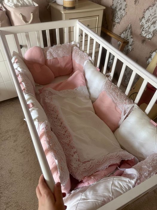 Кроват детская с матрасом манеж