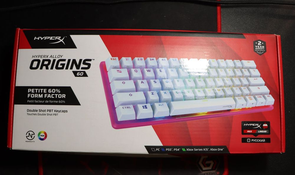 Белая Механическая клавиатура HyperX