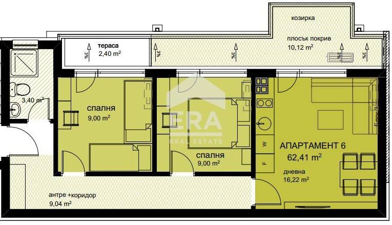 Продава се Тристаен апартамент в Варна, м-т Пчелина - 77 кв.м за 1338 €/кв.м - Снимка #4