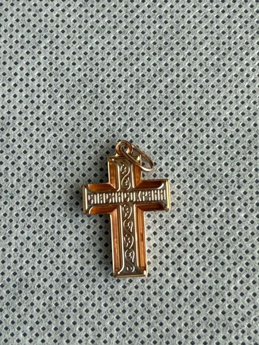 Крест золотой 585 проба