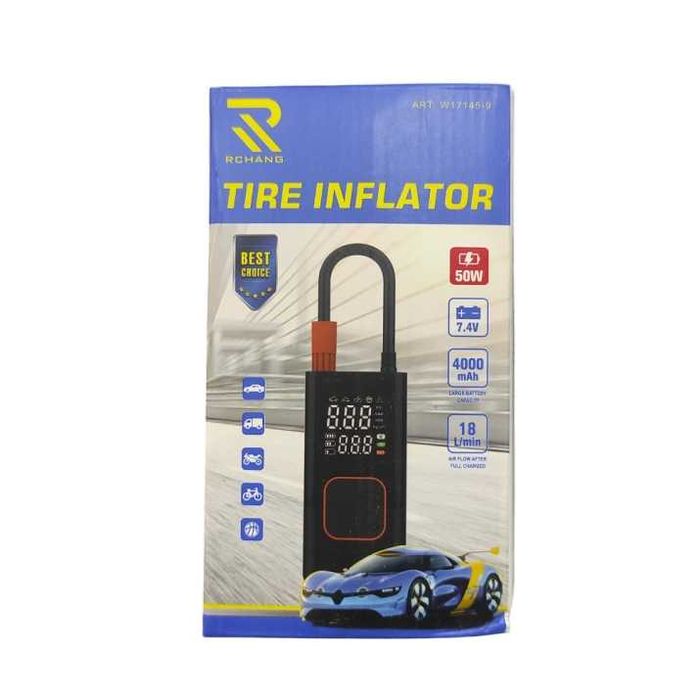 Безжичен дигитален компресор за гуми 4000mah, 150PSI, Презареждаем