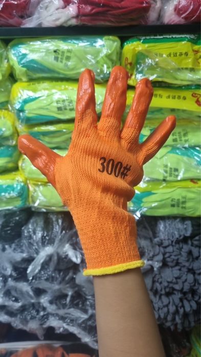 Перчатки для строительство, qoʻlqoplar optom , zebra,salat,300#