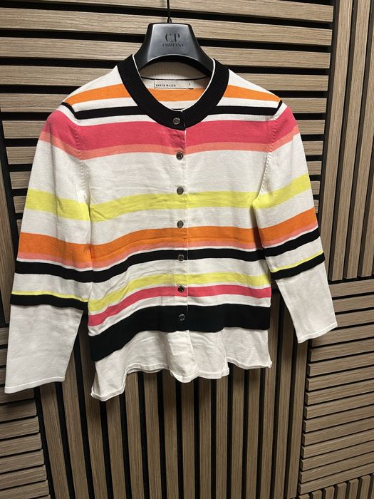 Karen Millen : Striped Knit Premium Cardigan -размер 4/ S-М Оригинал