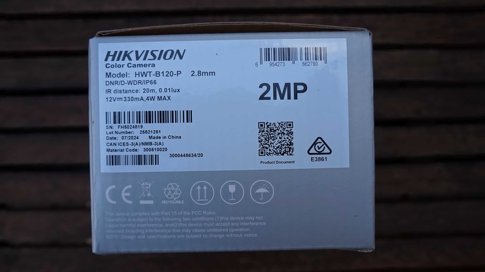 Sistem de Supraveghere Video Hikvision 2Mp FullHD infrarosu 20m NOU