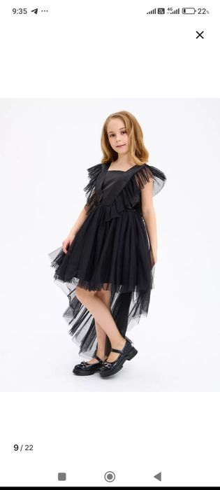 Чёрное платье для девочки