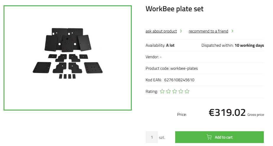 Kit mecanic deplasare router CNC OpenBuilds WorkBee 1010