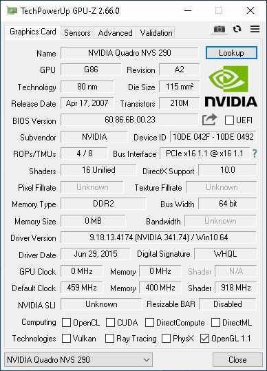 placa nVidia Quadro NVS290 + adaptor DMS-59 la 2DVI