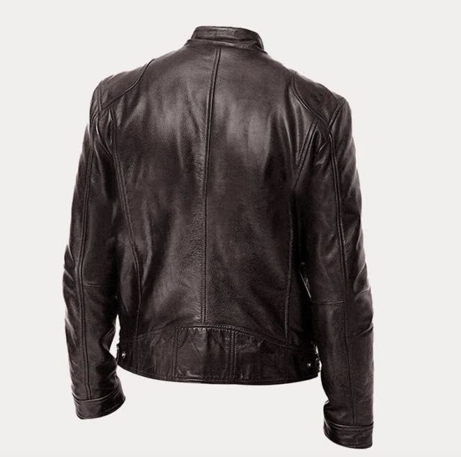 Мъжко кожено яке - Л и ХЛ цвят черен и кафяв