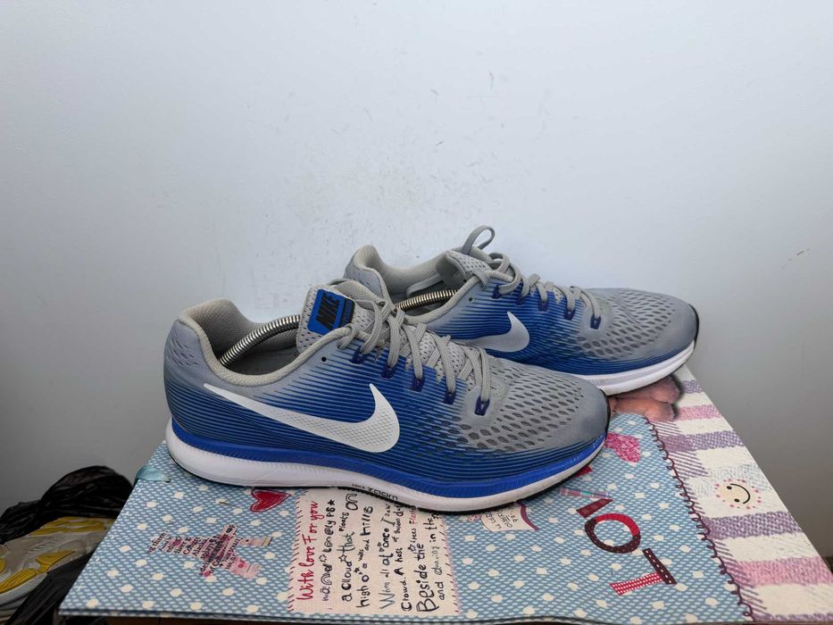 Nike Air Zoom Pegasus 34 Grey Racer Blue''оригинални маратонки 45.5 номер