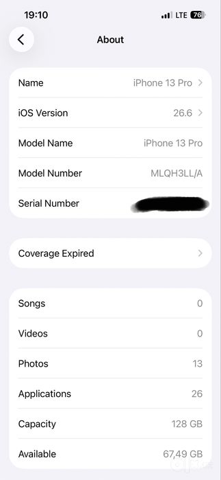iPhone 13 Pro 128 Gb