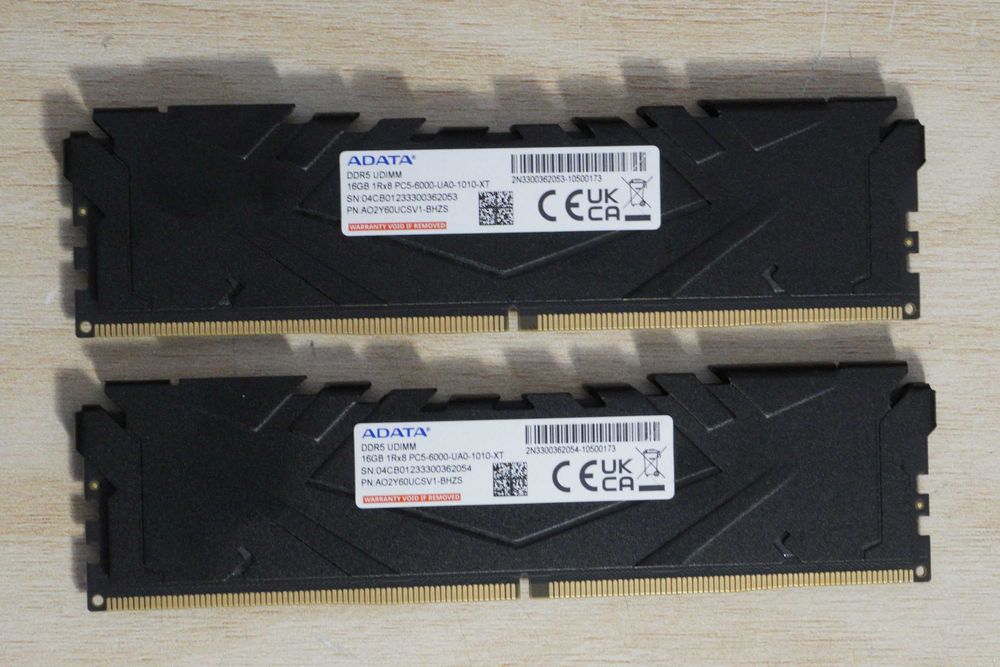 32GB (2x16GB) DDR5 RAM Adata - 6000MTs/ вкл. ДДС