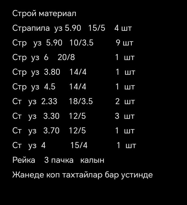 Страпилалар сатылады плюс тапчан рассийский темирдерден исленген калын
