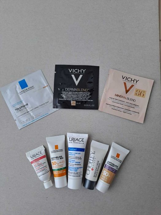 Max Factor, Вourjois, Essence, Vichy, La Roche-Posay, Uriage, Cholley
