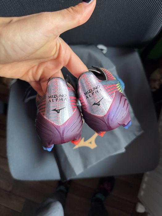 Ghete de fotbal Mizuno Alpha Japan, noi, mărimea EU 38 / 24 cm