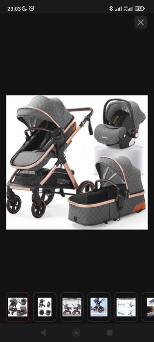 Коляска с люлькой в машину