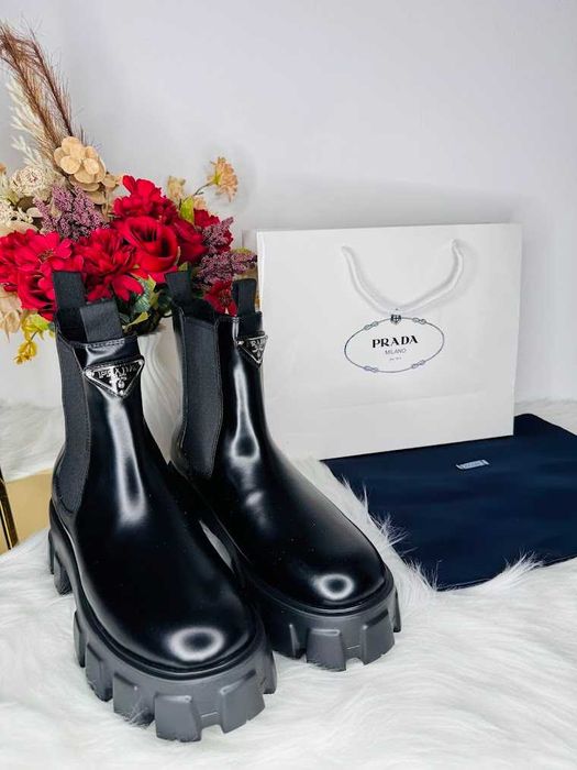 Ghete Prada - piele naturala 100% premium prezentare completa