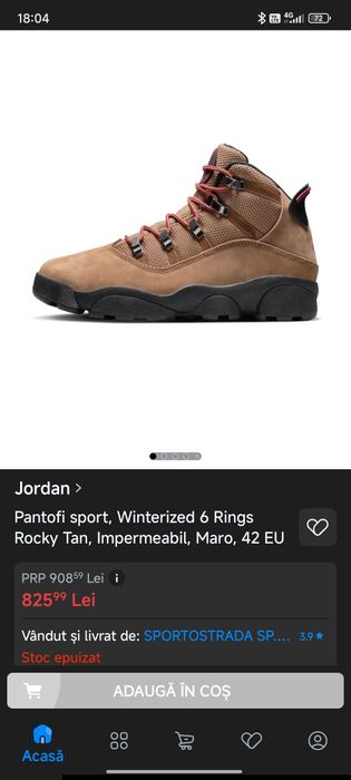 Jordan 6 wintersize 49,5