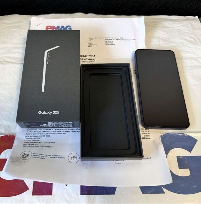 КАТО НОВ 256GB Samsung S25 EMAG Гаранция 2027г. Navy | Син