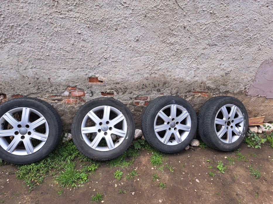 Vand jante + cauciucuri 5x112 R16