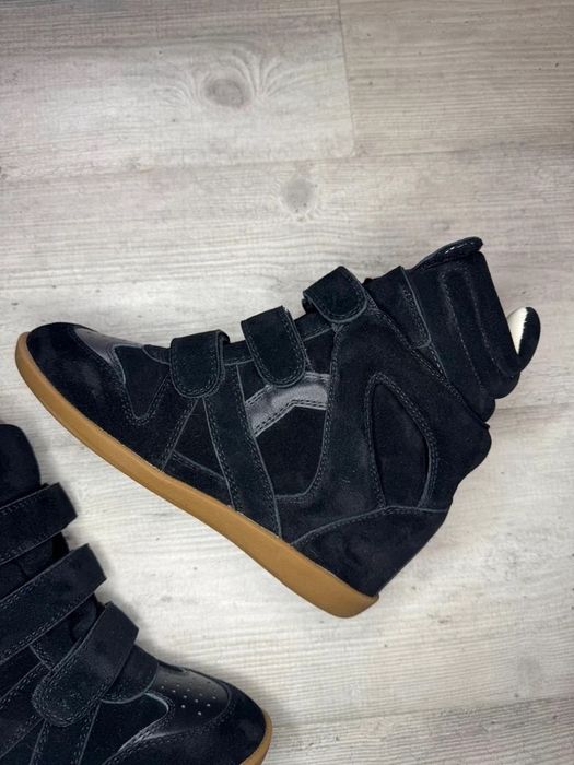 Ghete sneakers Isabel Marant Bekett negru marime 37 38 39 oversize